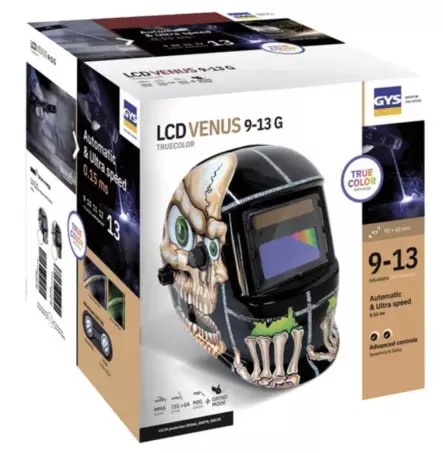 Svetsmask LCD Venu 9/13 G Bones True - Andra svetstillbehör - 3154020064973 - 2